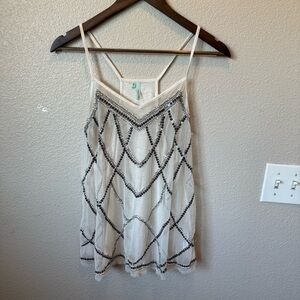 Maurices Black and White Camisole Top